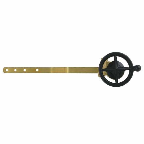 Kingston Brass KTRNK0 Levante Matte Black Front Mount Toilet Tank Lever with Knurled Handle