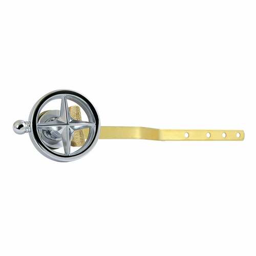 Kingston Brass KTRNK1 Levante Polished Chrome Front Mount Toilet Tank Lever with Knurled Handle