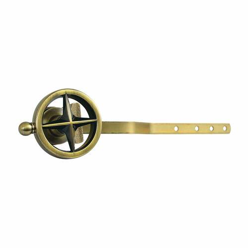 Kingston Brass KTRNK3 Levante Antique Brass Front Mount Toilet Tank Lever with Knurled Handle