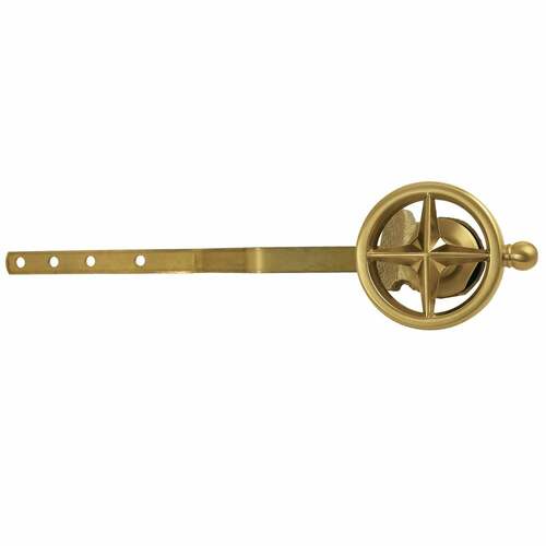 Kingston Brass KTRNK7 Levante Brushed Brass Front Mount Toilet Tank Lever with Knurled Handle