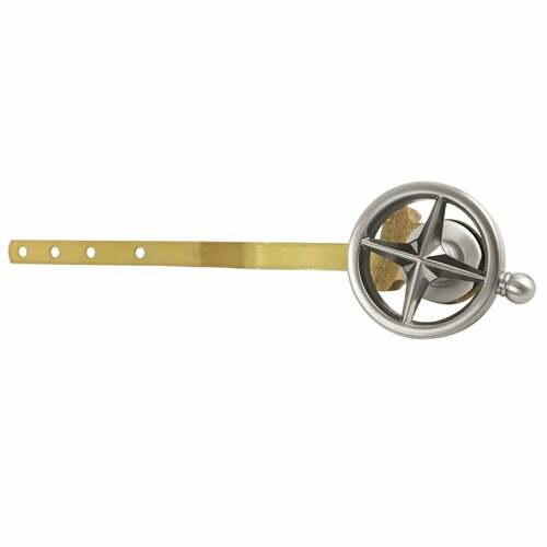 Kingston Brass KTRNK8 Levante Brushed Nickel Front Mount Toilet Tank Lever with Knurled Handle