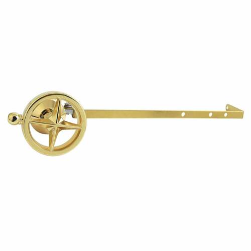 Kingston Brass KTRNKD2 Levante Universal Toilet Tank Lever, Knurled Handle, Polished Brass