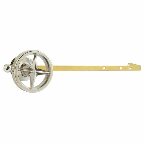 Kingston Brass KTRNKD6 Levante Universal Toilet Tank Lever, Knurled Handle, Polished Nickel