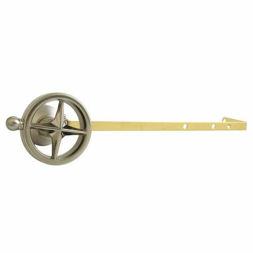 Kingston Brass KTRNKD8 Levante Universal Toilet Tank Lever, Knurled Handle, Brushed Nickel