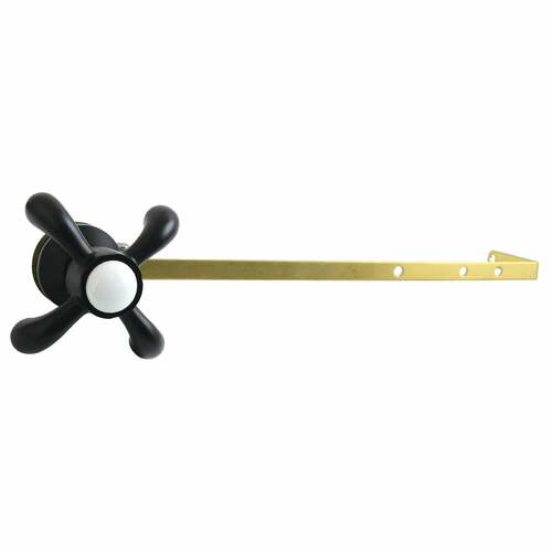 Kingston Brass KTTXD0 Matte Black French Country Universal Toilet Tank Lever, Front/Side Mount