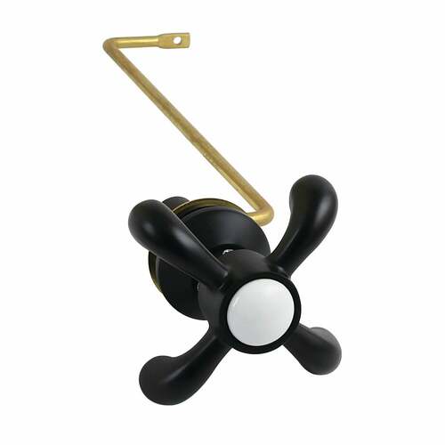 Kingston Brass KTTXS0 Matte Black French Country Side Mount Toilet Tank Lever