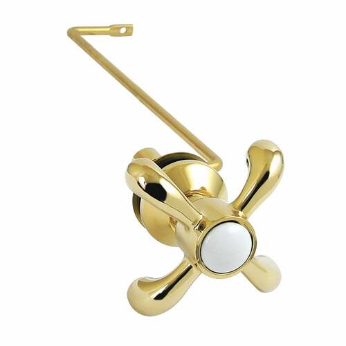 Kingston Brass KTTXS2 French Country Side Mount Toilet Tank Lever - Polished Brass