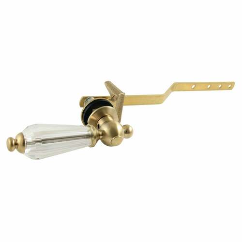 Kingston Brass KTWLL7 Wilshire Brushed Brass Front Mount Toilet Tank Lever, Left/Right Install