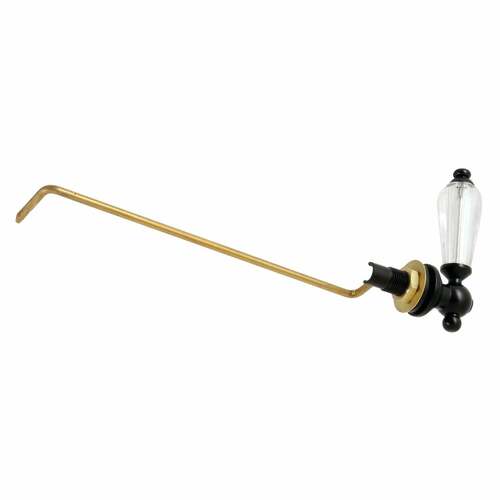 Kingston Brass KTWLLS0 Wilshire Matte Black Side Mount Toilet Tank Lever, Left/Right Install