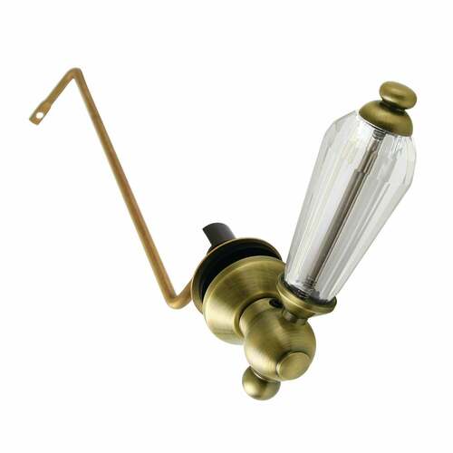 Kingston Brass KTWLLS3 Wilshire Antique Brass Side Mount Toilet Tank Lever, Left/Right Install