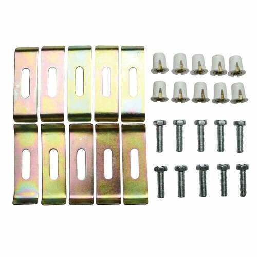 Kingston Brass KUHDWR10 10-Piece Undermount Clips for Stainless Steel Sinks