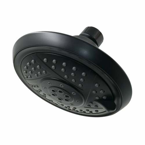 Kingston Brass KX1550 Vilbosch 5-Inch Round 5-Function Shower Head, Matte Black