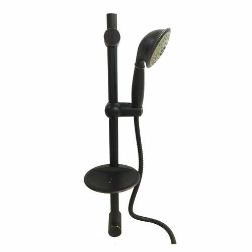 Kingston Brass KX2526SBB Vilbosch 5-Function Hand Shower with Slide Bar Kit, Naples Bronze