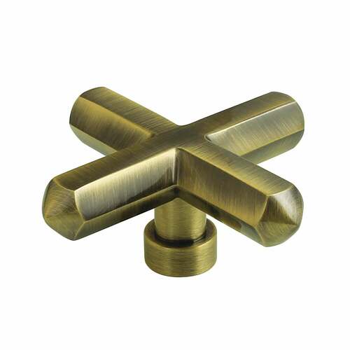 Kingston Brass KZH4463CHX Antique Brass Metal Cross Handle