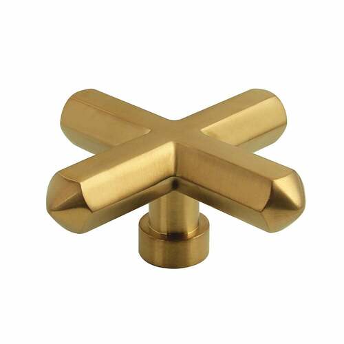 Kingston Brass KZH446CHXBG Brushed Gold Metal Cross Handle