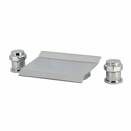 Kingston Brass LS2241AR Milano Two-Handle Waterfall Tub Faucet, Polished Chrome