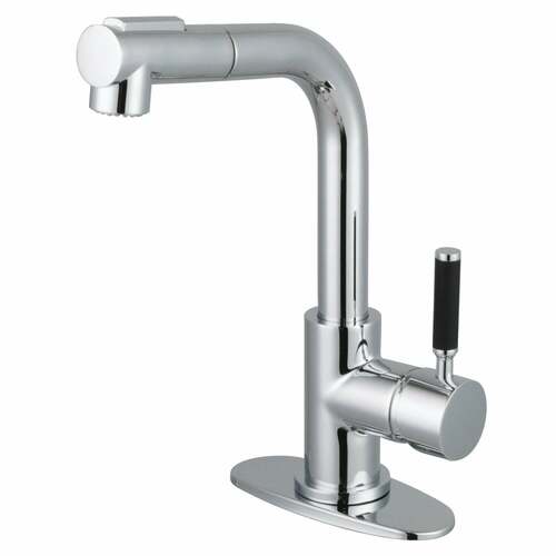 Kingston Brass LS2411DKL Kaiser Pull-Out Kitchen Faucet, Single-Handle, Polished Chrome