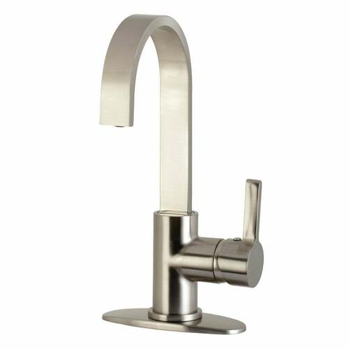 Kingston Brass LS8618CTL Continental Brushed Nickel Single-Handle Bar Faucet