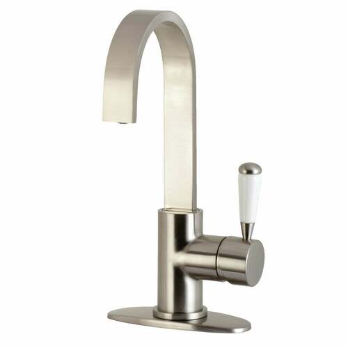 Kingston Brass LS8618DPL Paris Brushed Nickel Single-Handle Bar Faucet