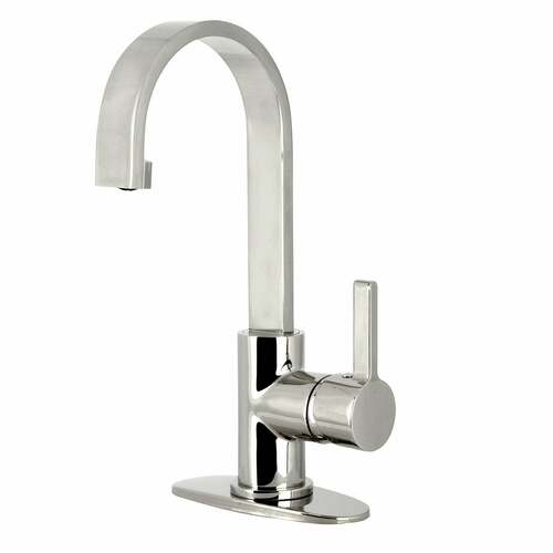Kingston Brass LS861CTLPN Continental Polished Nickel Single-Handle Bar Faucet