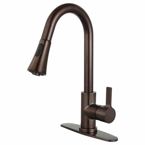 Kingston Brass LS8725CTL Gourmetier Continental Single-Handle Pull-Down Faucet, Oil Rubbed Bronze