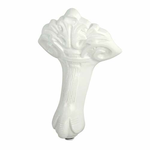Kingston Brass NHVCTZBW Aqua Eden 4-Piece Eagle Claw Cast Iron Tub Feet Set, White
