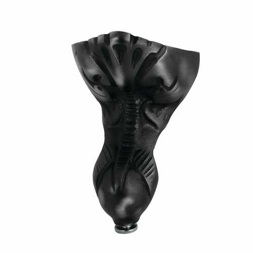Kingston Brass NHVCTZT0 Aqua Eden 4-Piece Eagle Claw Brass Tub Feet Set, Matte Black