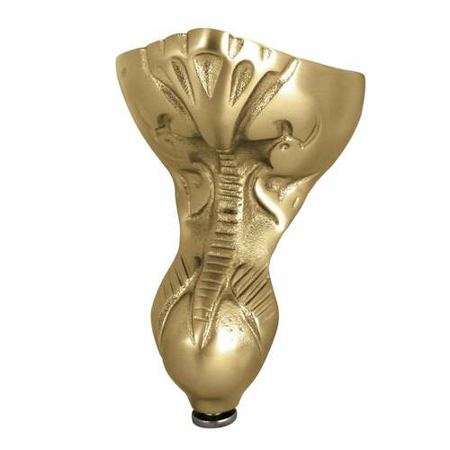 Kingston Brass NHVCTZT7 Aqua Eden 4-Piece Eagle Claw Brass Tub Feet Set, Brushed Brass