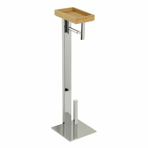 Kingston Brass SCC8501 Edenscape Freestanding Toilet Paper Holder with Shelf, Polished Chrome
