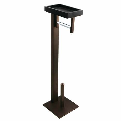 Kingston Brass SCC8505 Edenscape Freestanding Toilet Paper Holder with Shelf, Oil Rubbed Bronze