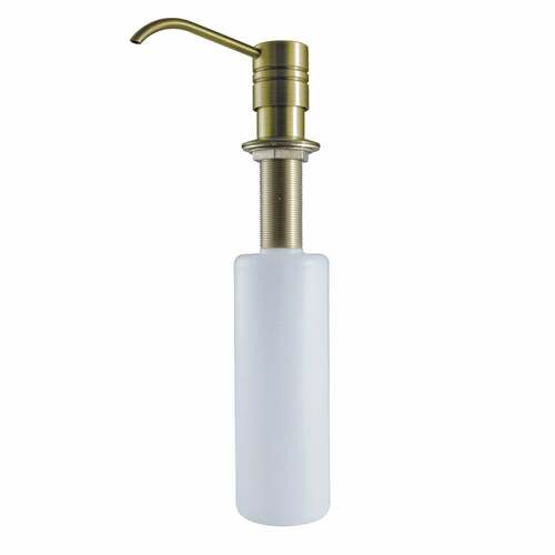 Kingston Brass SD2613 Antique Brass Straight Nozzle Metal Soap Dispenser