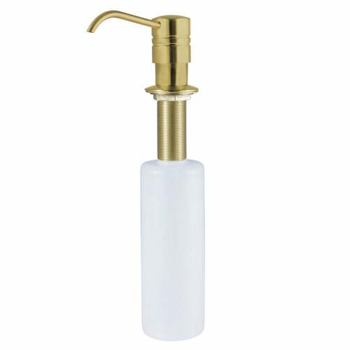 Kingston Brass SD2617 Brushed Brass Straight Nozzle Metal Soap Dispenser