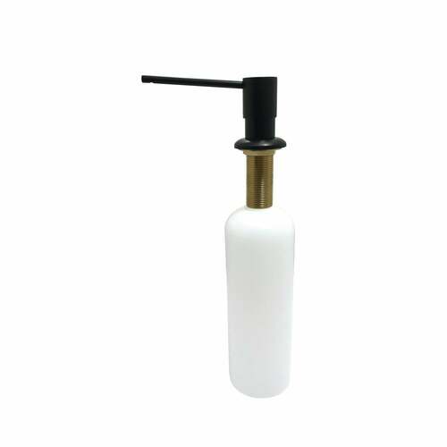 Kingston Brass SD3710 Naples 17 oz Matte Black Soap Dispenser with Straight Nozzle