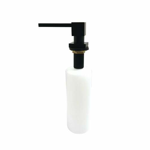 Kingston Brass SD8410 Matte Black 17 oz Soap Dispenser with Straight Nozzle