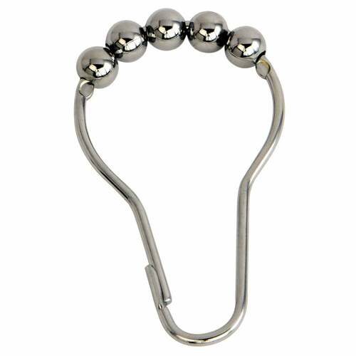 Kingston Brass SRCR121 Edenscape Polished Chrome Roller Ball Shower Curtain Rings (12 Pcs)