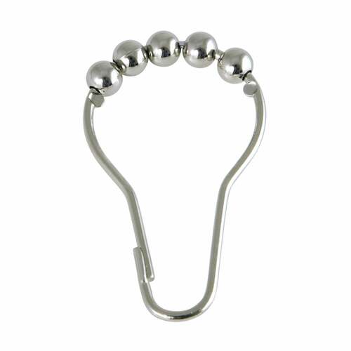 Kingston Brass SRCR126 Edenscape Polished Nickel Roller Ball Shower Curtain Rings, 12 Pcs Set