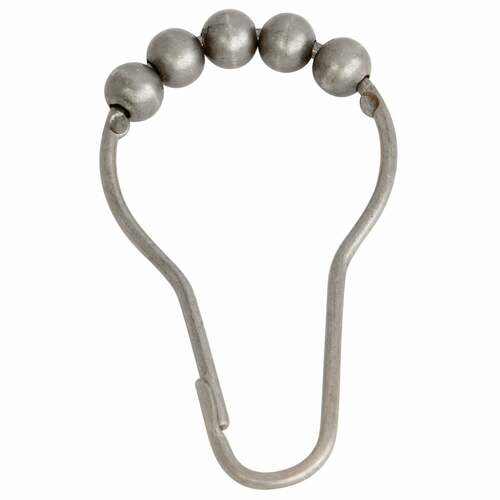 Kingston Brass SRCR128 Edenscape Brushed Nickel Roller Ball Shower Curtain Rings, 12 Pcs Set