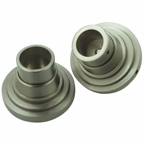Kingston Brass SRP2718 Edenscape Brass Shower Rod Base, Brushed Nickel Finish