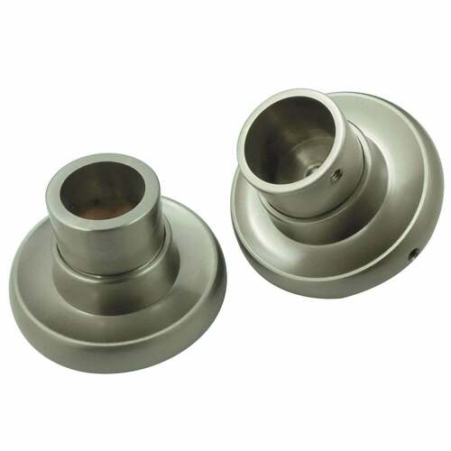 Kingston Brass SRP318 Edenscape Brass Shower Rod Base - Brushed Nickel