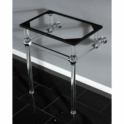 Kingston Brass VAH242030C Polished Chrome Acrylic Console Sink Legs