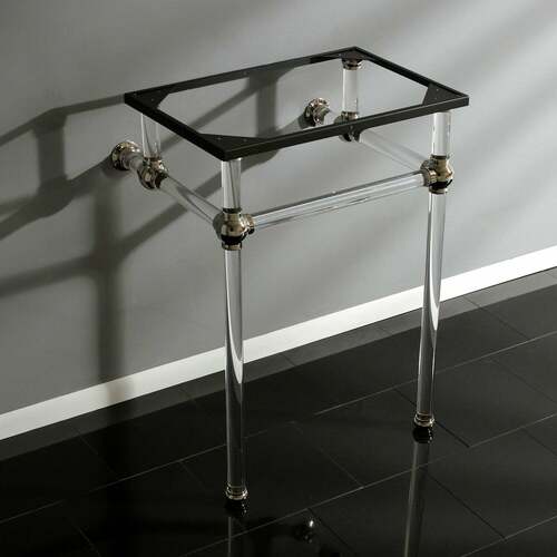Kingston Brass VAH282033PN Polished Nickel Acrylic Console Sink Legs