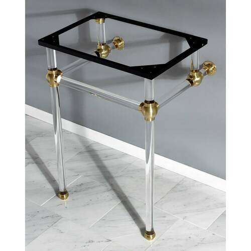 Kingston Brass VAH282033SB Brushed Brass Acrylic Console Sink Legs