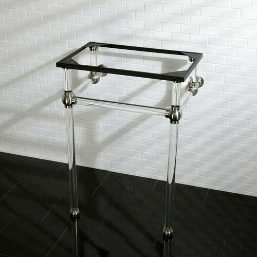 Kingston Brass VAH282033SN Brushed Nickel Acrylic Console Sink Legs