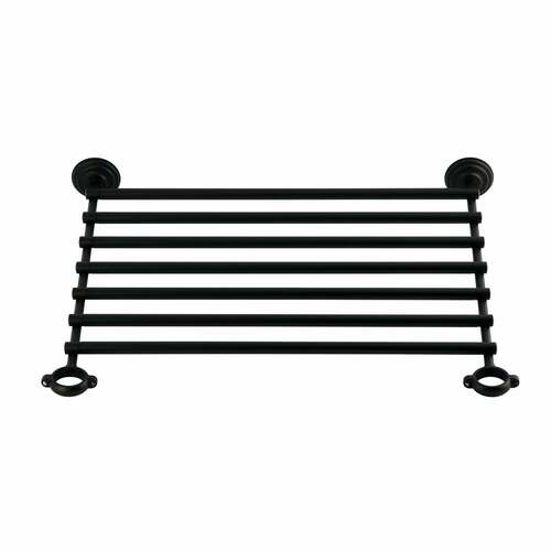 Kingston Brass VBHSB20180 Covington Matte Black Storage Shelf for VBH211833x Series