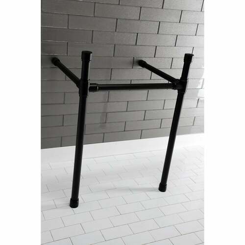 Kingston Brass VPB2218330 Matte Black Stainless Steel Console Sink Legs