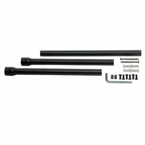 Kingston Brass VPB2218330H Dreyfuss Matte Black Console Sink Leg Wall Support