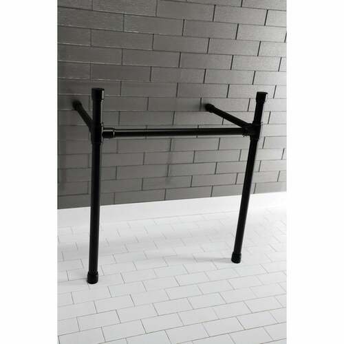 Kingston Brass VPB2818330 Matte Black Stainless Steel Console Sink Legs