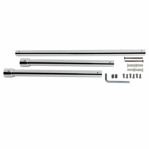 Kingston Brass VPB2818331H Dreyfuss Polished Chrome Console Sink Leg Wall Support