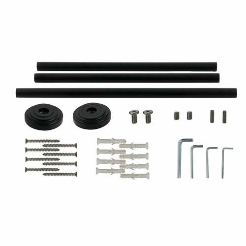 Kingston Brass VPB30160H Edwardian Matte Black Console Sink Leg Wall Support
