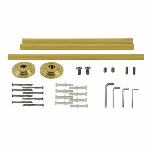Kingston Brass VPB30167H Edwardian Brushed Brass Console Sink Leg Wall Support